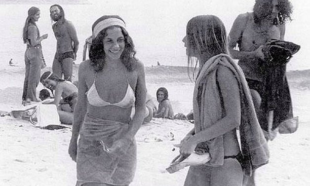 Gal Costa. Praia de Ipanema. Imagem: Internet.