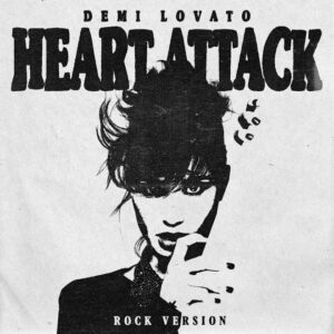 Capa oficial de "Heart Attack (Versão Rock)". Imagem: Divulgação.