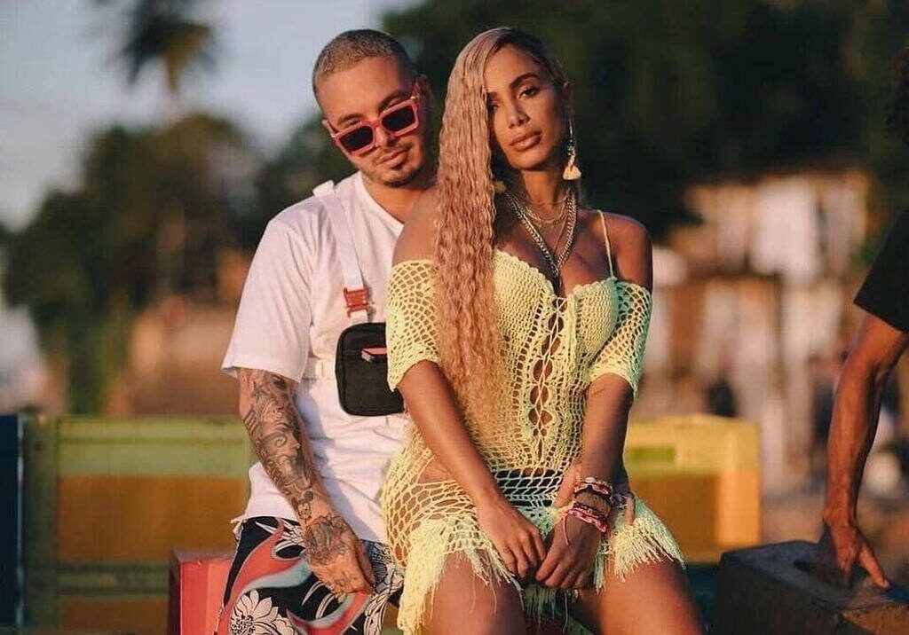 J Balvin e Anitta em imagem promocional. Imagem: Divulgação.