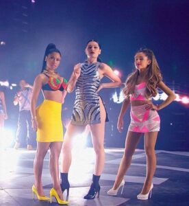 Nicki Minaj, Jessie J e Ariana Grande em imagem promocional. Imagem: Divulgação.