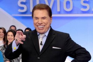 Silvio Santos em seu programa. Imagem: Divulgação.