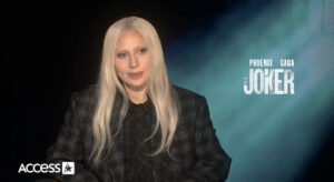 Lady Gaga durante entrevista. Imagem: Divulgação.