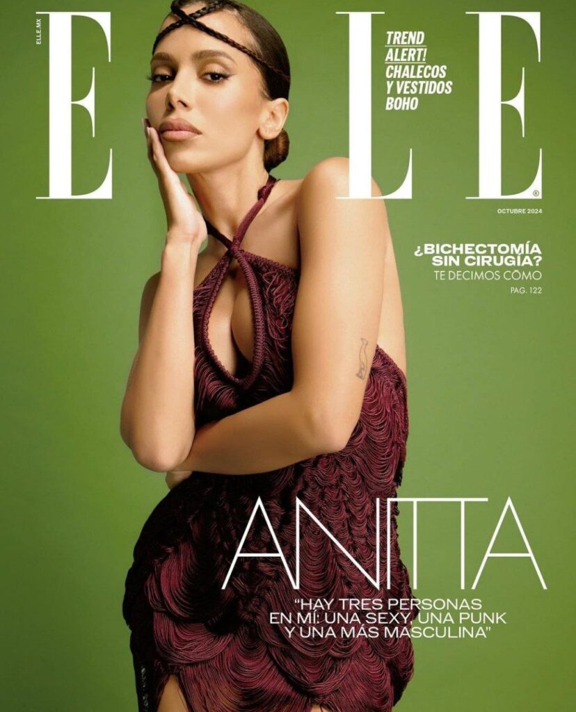 Anitta para a capa oficial. Imagem: Pavielle / Elle México.