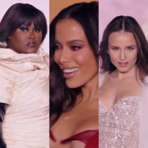 Yseult, Anitta e Larissa Manoela para o desfile de L´Oréal Paris. Imagem: Youtube.