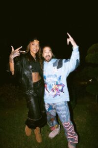 Ludmilla e Steve Aoki em imagem promocional. Imagem: Divulgação.