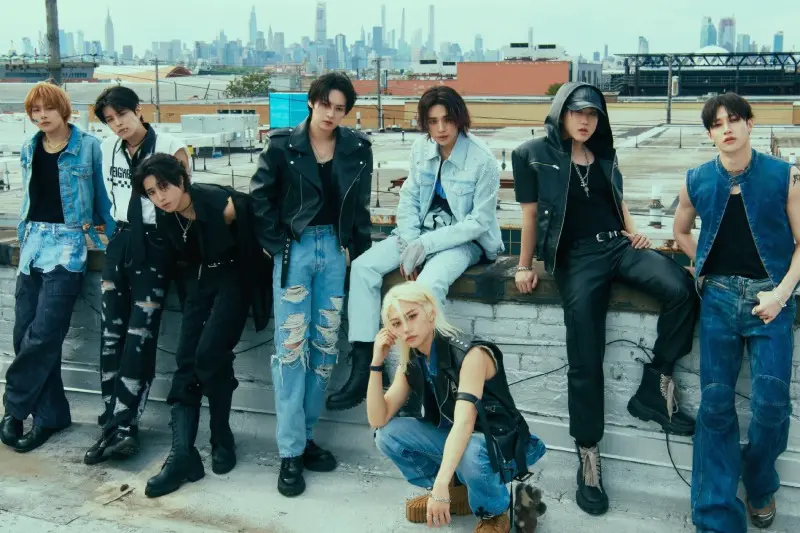 Grupo Stray Kids. Imagem: JYP Entertainment/Divulgação.