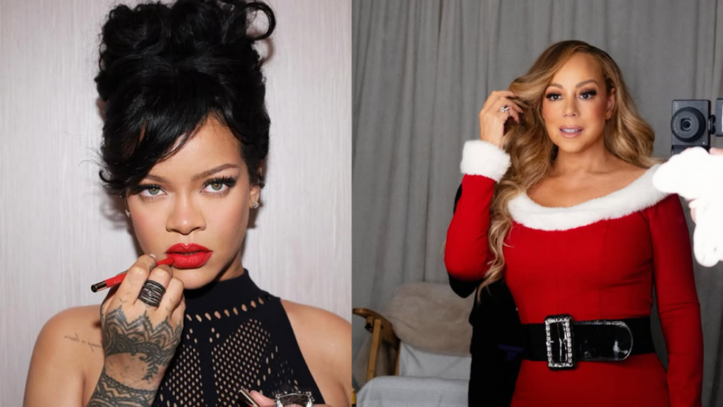 Rihanna e Mariah Carey em imagem. Imagem divulgação.