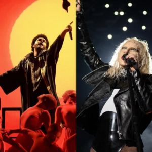 The Weeknd e Lady Gaga em imagens promocionais. Imagem: Divulgação.