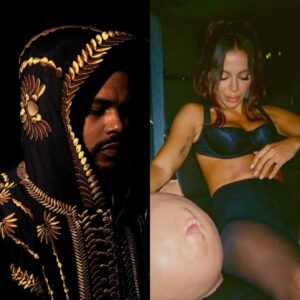 The Weeknd e Anitta em imagens publicadas nas redes sociais. Imagens: Instagram.