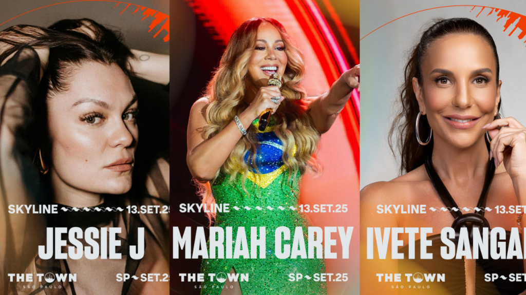 Mariah, Jessie J e Ivete em imagem promocional. Imagem: Divulgação.