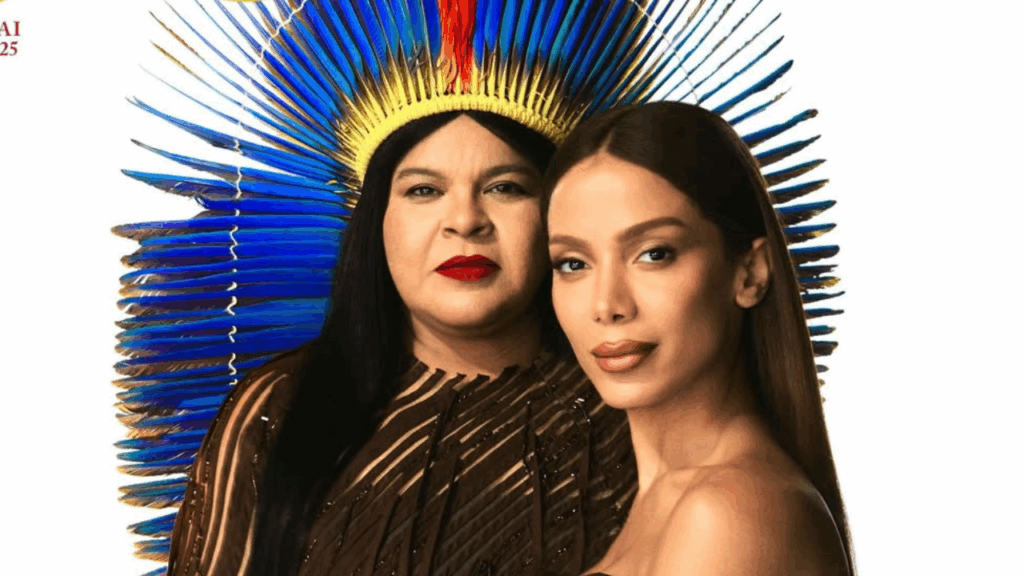 Anitta em imagem promocional da vogue magazine Imagem: Divulgação.