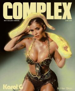 Karol G na capa da revista Complex. Imagem: Divulgação.