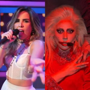 Wanessa Camargo e Lady Gaga. Imagens: Internet.
