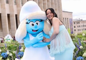 Rihanna na pré-estreia do filme "Os Smurfs" na Bélgica. Imagem: Dennis Leupold. 