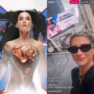 Katy Perry e Kesha. Imagem: Reprodução.