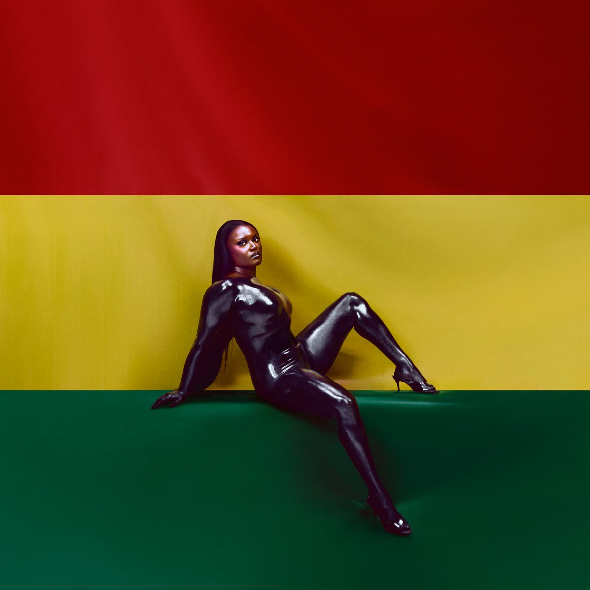 Capa do terceiro álbum de Amaarae, "BLACK STAR".