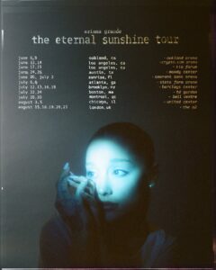 Datas da "The Eternal Sunshine Tour". Imagem: Divulgação.