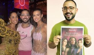 Raphael Montes com Camila Pitanga e Camila Queiroz, protagonistas de "Beleza Fatal"