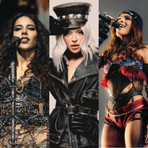 Marina Sena, Pabllo Vittar e Anitta em imagens publicadas nas redes sociais. Imagens: Instagram.