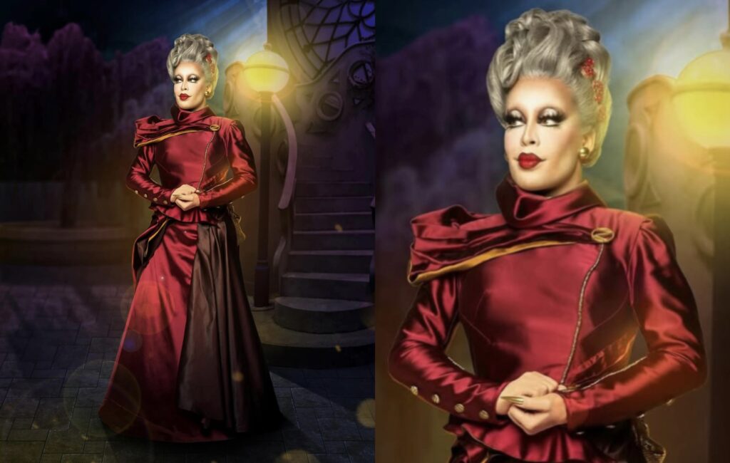 Gloria Groove com o segundo figurino de Madame Morrible em "Wicked". Imagem: Jairo Goldflus
