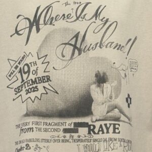 Poster de anúncio do single "Where The Hell Is My Husband?". Imagem: Divulgação.