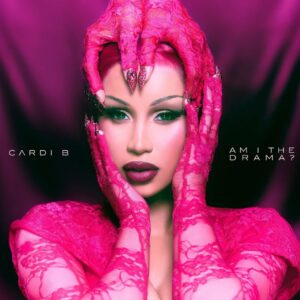 Capa especial para "AM I THE DRAMA", álbum de Cardi B. Imagem: Divulgação.