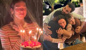 Dua Lipa celebrando pela segunda vez. 