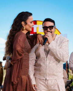 Ivete Sangalo e Belo em imagem promocional. Imagem: Rafa Mattei / Divulgação.