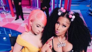 Ice Spice e Nicki Minaj em imagem promocional. Imagem: Divulgação.