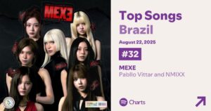 "MEXE" em sua estreia no Spotify Brasil. Imagem: Spotify.