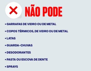 Alguns itens proibidos no The Town. Imagem: Divulgação.