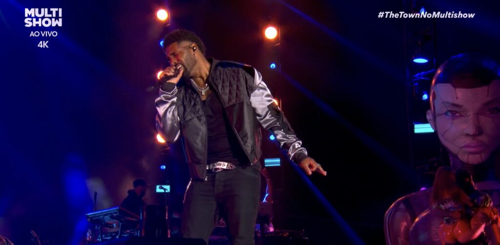 Jason Derulo no palco Skylie do "The Town". Multishow / Reprodução