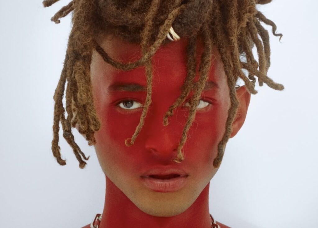 Jaden Smith em ensaio para a Louboutin. Imagem: Divulgação
