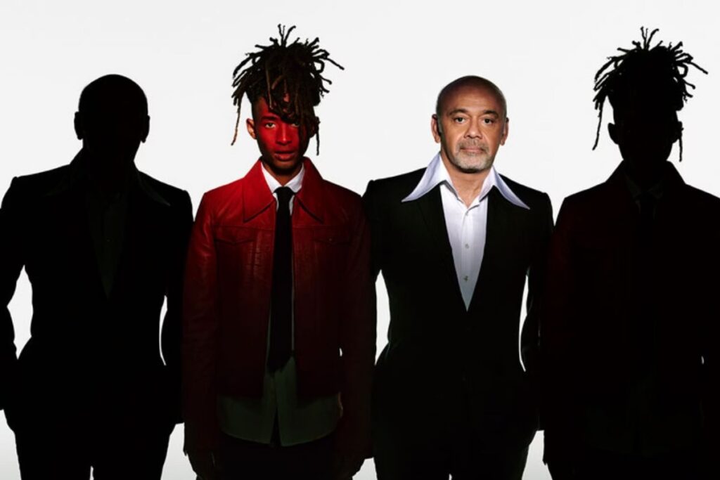 Jaden Smith e Christian Louboutin em ensaio. Imagem: Divulgação