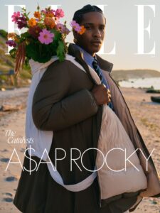 A$AP Rocky é capa da Elle US. Imagem: Divulgação.