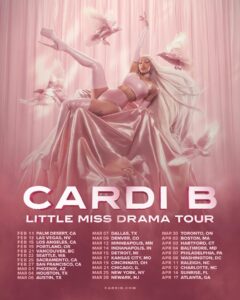 Cartaz oficial da "Little Miss Drama Tour". Imagem: Divulgação.