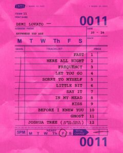 Tracklist oficial do álbum "It's Not That Deep". Imagem: Divulgação.