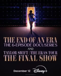 Pôster oficial da série documental da The Eras Tour. Imagem: Divulgação.