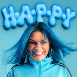 Capa oficial do single "H.A.P.P.Y". Imagem: Divulgação.