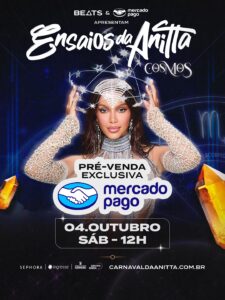 Anitta em foto promocional para os Ensaios da Anitta. Imagem: Divulgação.