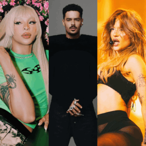 Pabllo Vittar, Pedro Sampaio e Luísa Sonza em imagens publicadas nas redes sociais. Imagens: Instagram.