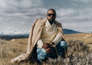 Kanye West para a revista GQ. Imagem: Reprodução.