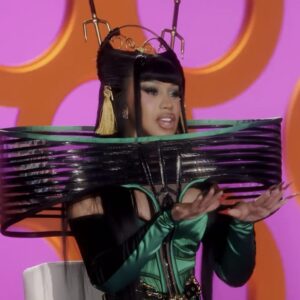 Cardi B para Rupaul’s Drag Race. Imagem: Divulgação.