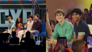 ELenco de Percy Jackson Imagens , Próprias da CCXP 2025.