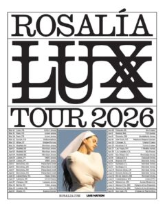 Cartaz oficial da "LUX TOUR". Imagem: Divulgação.