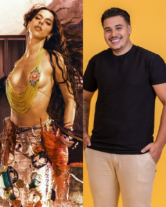 Marina Sena e Pedro em imagens promocionais. Imagens: Divulgação.