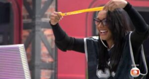 Maxiane é a terceira líder da temporada no BBB 26. Imagem: TV Globo/Reprodução.