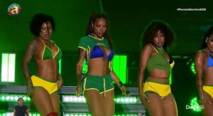 Ludmilla durante a performance do single "BOTA" no Planeta Atlântida. Imagem: Reprodução.