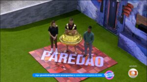 Ana Paula, Jonas e Leandro caem no Paredão após dinâmica do BBB 26. Imagem: Reprodução/Globo.