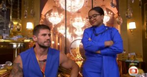 Jonas e Milena indicam Babu ao Paredão. Imagem: Globo/Reprodução.